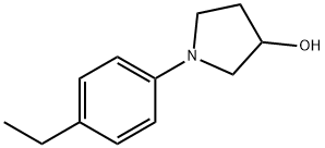 1-(4-ethylphenyl)pyrrolidin-3-ol 구조식 이미지