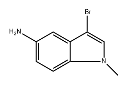 3-Bromo-1-methyl-1H-indol-5-ylamine Structure
