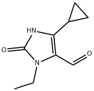 5-Cyclopropyl-3-ethyl-2,3-dihydro-2-oxo-1H-imidazole-4-carboxaldehyde Structure