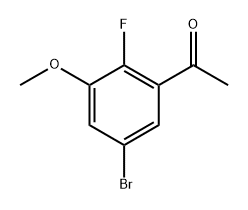 1-(5-Bromo-2-fluoro-3-methoxyphenyl)ethanone Structure