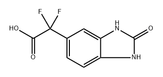 2,2-difluoro-2-(2-oxo-2,3-dihydro-1H-1,3-benzodia
zol-5-yl)acetic acid Structure