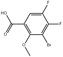 3-Bromo-4,5-difluoro-2-methoxybenzoic acid Structure