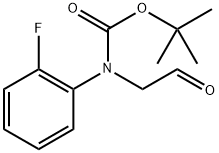 tert-Butyl (2-fluorophenyl)(2-oxoethyl)carbamate 구조식 이미지