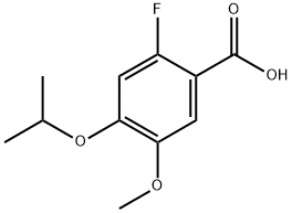 2-Fluoro-4-isopropoxy-5-methoxybenzoic acid Structure