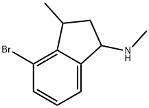 4-bromo-N,3-dimethyl-2,3-dihydro-1H-inden-1-amine Structure