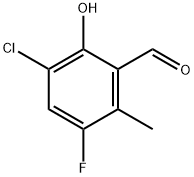 3-Chloro-5-fluoro-2-hydroxy-6-methylbenzaldehyde Structure