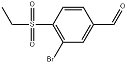 3-Bromo-4-(ethylsulfonyl)benzaldehyde 구조식 이미지