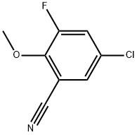 5-Chloro-3-fluoro-2-methoxybenzonitrile Structure