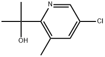 2-Pyridinemethanol, 5-chloro-α,α,3-trimethyl- Structure