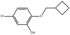 5-Chloro-2-(cyclobutylmethoxy)phenol Structure