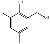 2-Fluoro-6-(hydroxymethyl)-4-methylphenol Structure