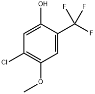 5-Chloro-4-methoxy-2-(trifluoromethyl)phenol Structure