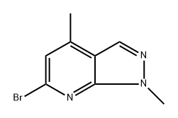 6-bromo-1,4-dimethyl-1H-pyrazolo[3,4-b]pyridine Structure