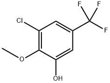 3-chloro-2-methoxy-5-(trifluoromethyl)phenol 구조식 이미지