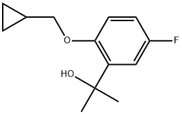 2-(Cyclopropylmethoxy)-5-fluoro-α,α-dimethylbenzenemethanol Structure