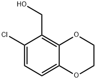 (6-chloro-2,3-dihydrobenzo[b][1,4]dioxin-5-yl)methanol Structure