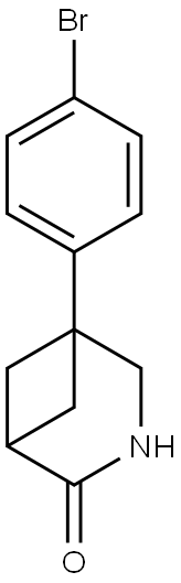 5-(4-bromophenyl)-3-azabicyclo[3.1.1]heptan-2-one 구조식 이미지