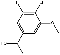 4-Chloro-3-fluoro-5-methoxy-α-methylbenzenemethanol Structure