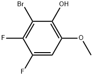 2-Bromo-3,4-difluoro-6-methoxyphenol Structure