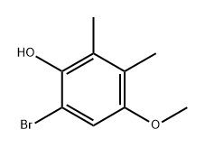 6-Bromo-4-methoxy-2,3-dimethylphenol Structure