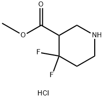 methyl 4,4-difluoropiperidine-3-carboxylate
hydrochloride Structure