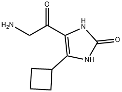 4-(2-Aminoacetyl)-5-cyclobutyl-1,3-dihydro-2H-imidazol-2-one Structure