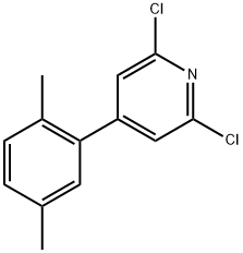 2,6-Dichloro-4-(2,5-dimethylphenyl)pyridine Structure