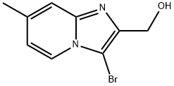 {3-bromo-7-methylimidazo[1,2-a]pyridin-2-yl}methanol Structure