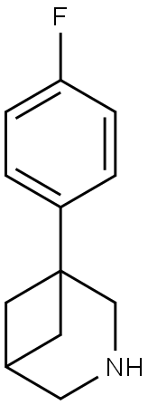 1-(4-fluorophenyl)-3-azabicyclo[3.1.1]heptane Structure