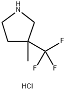 3-methyl-3-(trifluoromethyl)pyrrolidine hydrochloride Structure