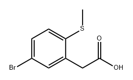 2-[5-bromo-2-(methylsulfanyl)phenyl]acetic acid Structure