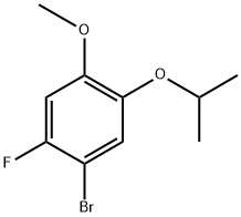 1-bromo-2-fluoro-5-isopropoxy-4-methoxybenzene Structure