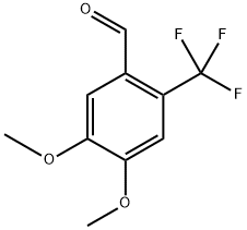 4,5-Dimethoxy-2-(trifluoromethyl)benzaldehyde Structure