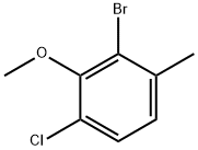 2-bromo-4-chloro-3-methoxy-1-methylbenzene Structure