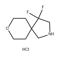 4,4-difluoro-8-oxa-2-azaspiro[4.5]decane hydrochloride Structure