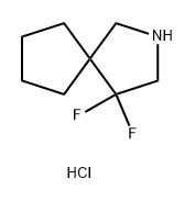 4,4-difluoro-2-azaspiro[4.4]nonane hydrochloride Structure