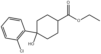 Ethyl 4-(2-chlorophenyl)-4-hydroxycyclohexanecarboxylate Structure