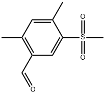 2,4-Dimethyl-5-(methylsulfonyl)benzaldehyde Structure