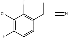 2-(3-CHLORO-2.4-DIFLUOROPHENYL)PROPANENITRILE Structure