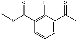 Benzoic acid, 3-acetyl-2-fluoro-, methyl ester Structure