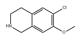 6-chloro-7-methoxy-1,2,3,4-tetrahydroisoquinoline Structure