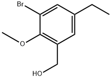 (3-Bromo-5-ethyl-2-methoxyphenyl)methanol Structure