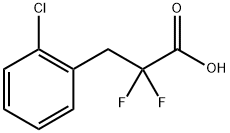 Benzenepropanoic acid, 2-chloro-α,α-difluoro- Structure