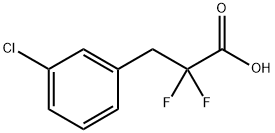 Benzenepropanoic acid, 3-chloro-α,α-difluoro- Structure