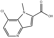 7-chloro-1-methyl-1H-pyrrolo[3,2-b]pyridine-2-carboxylic acid 구조식 이미지