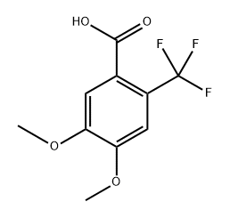 4,5-Dimethoxy-2-(trifluoromethyl)benzoic acid Structure