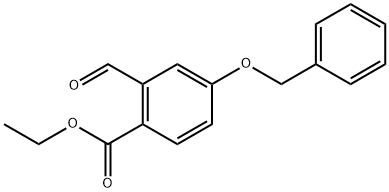 Ethyl 4-(benzyloxy)-2-formylbenzoate 구조식 이미지