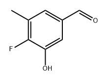 4-fluoro-3-hydroxy-5-methylbenzaldehyde 구조식 이미지