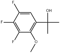 3,4,5-Trifluoro-2-methoxy-α,α-dimethylbenzenemethanol Structure