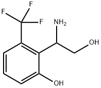 2-(1-amino-2-hydroxyethyl)-3-(trifluoromethyl)phenol Structure